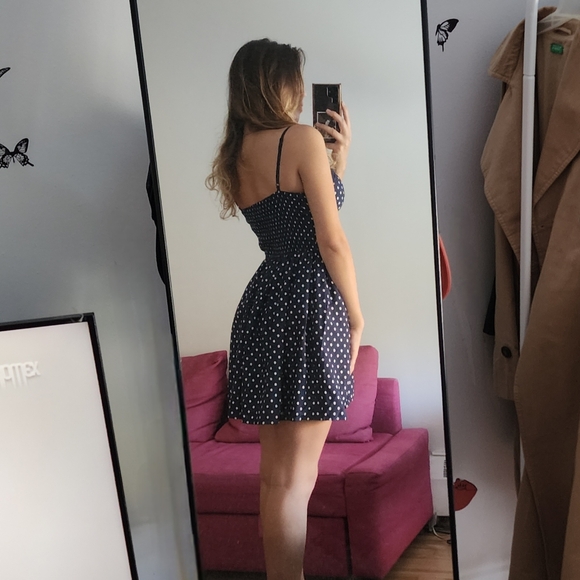 blue polka dot dress - Picture 4 of 5